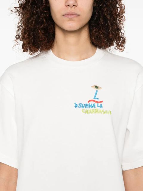 ALEMAIS embroidered T-shirt - White - zdjęcie produktu nr 2