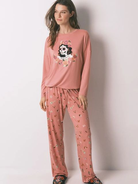 women'secret piżama damska kolor pomarańczowy 3132144 - zdjęcie produktu nr 1