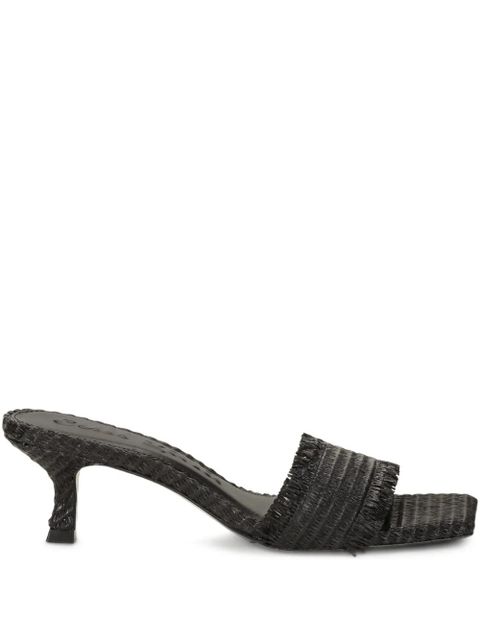 Cult Gaia Ada Frayed sandals - Black - zdjęcie produktu nr 1