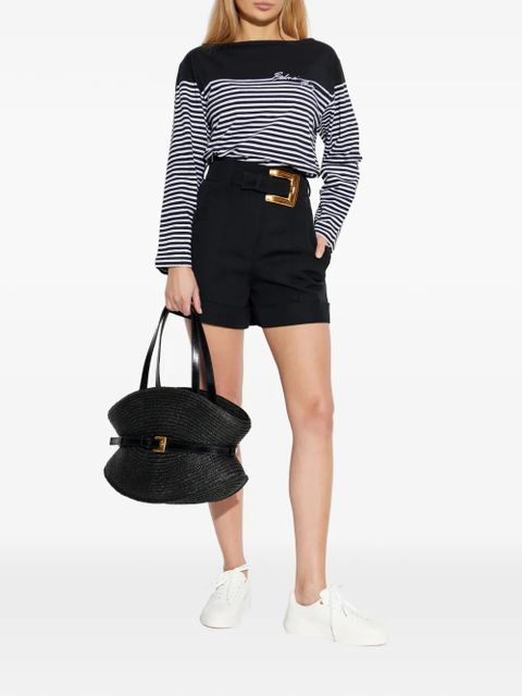 Balmain striped long-sleeved top - Black - zdjęcie produktu nr 2