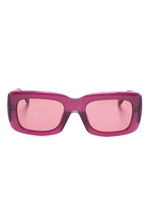 The Attico x Linda Farrow Marfa sunglasses - Red - zdjęcie produktu nr 1