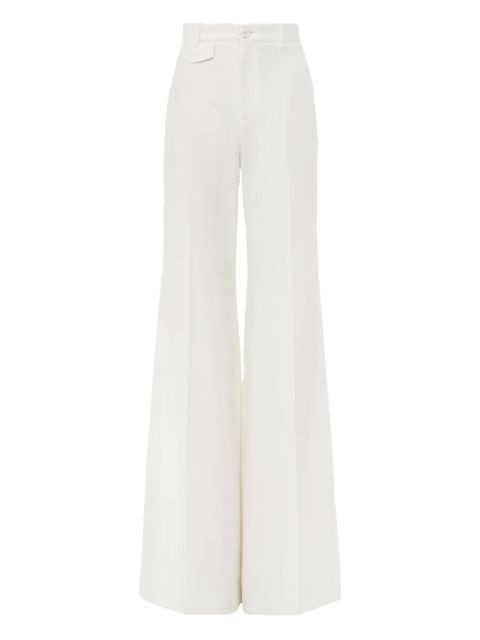 Chloé high-waisted flared trousers - White - zdjęcie produktu nr 1