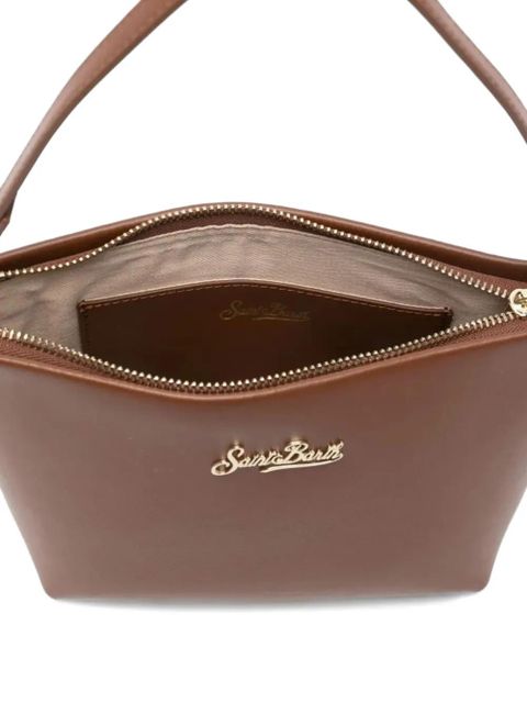 MC2 Saint Barth Aline hammered leather tote bag - Brown