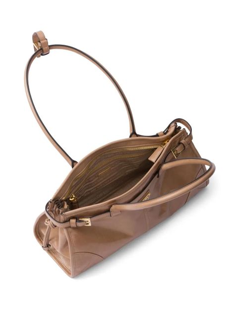 Prada medium Bonnie tote bag - Brown