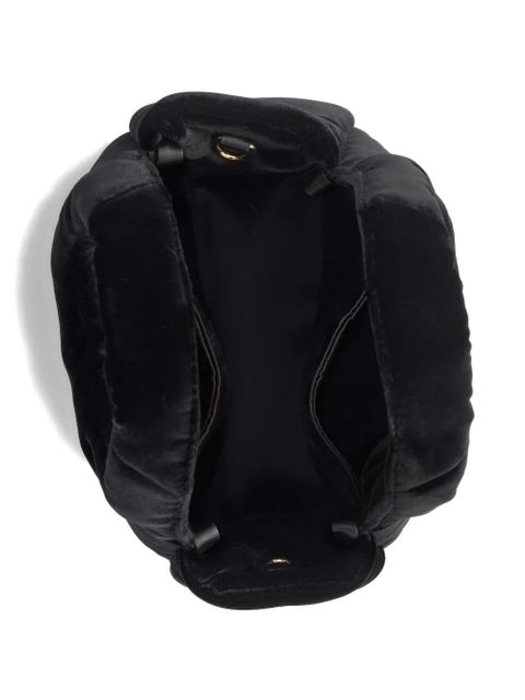 Prada mini logo-plaque tote bag - Black