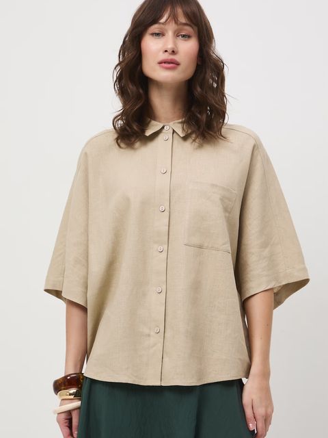 Medicine koszula damska z lnem - zdjęcie produktu nr 1