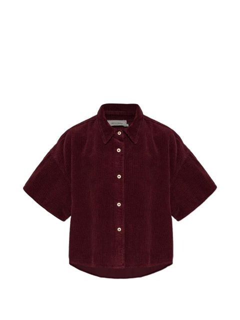 American Vintage Padow corduroy shirt - Red - zdjęcie produktu nr 1
