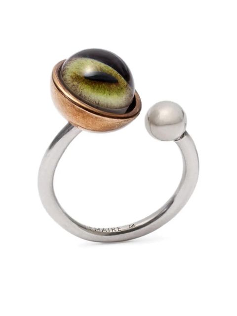 LEMAIRE Cat Eye ring - Green