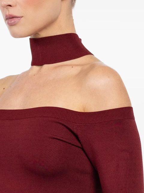 Simkhai off-shoulder T-shirt - Red