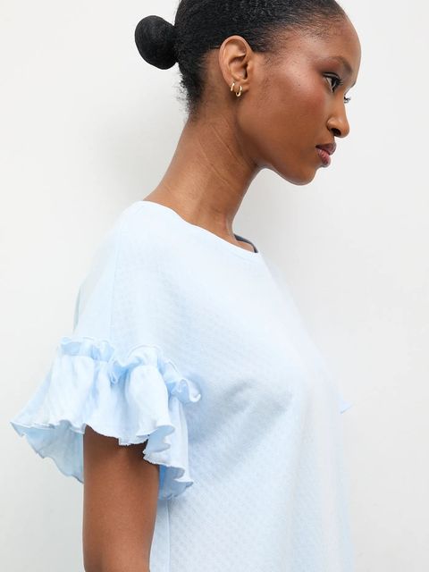 Answear.LAB koszula nocna bawełniana damska kolor niebieski bawełniana