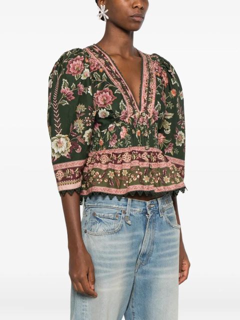 FARM Rio Flowering Garden Three top - Green