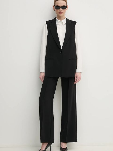 Marc Aurel kamizelka kolor czarny jednorzędowa 5708-2020-92875 - zdjęcie produktu nr 2