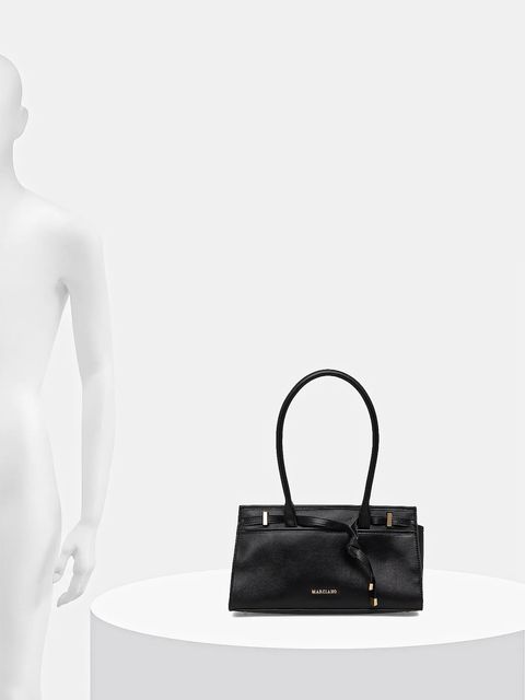 Marciano by Guess torebka skórzana kolor czarny 5BGZ22 7415A