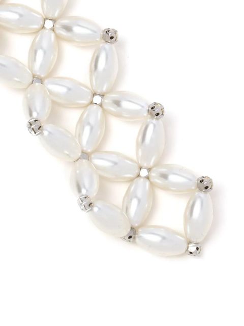 Simone Rocha embellished sailor scarf - White