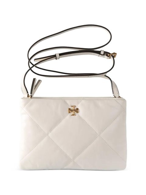 Tory Burch quilted logo cross body bag - White - zdjęcie produktu nr 1