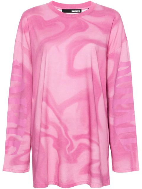ROTATE BIRGER CHRISTENSEN Enzyme logo-print T-shirt - Pink - zdjęcie produktu nr 1