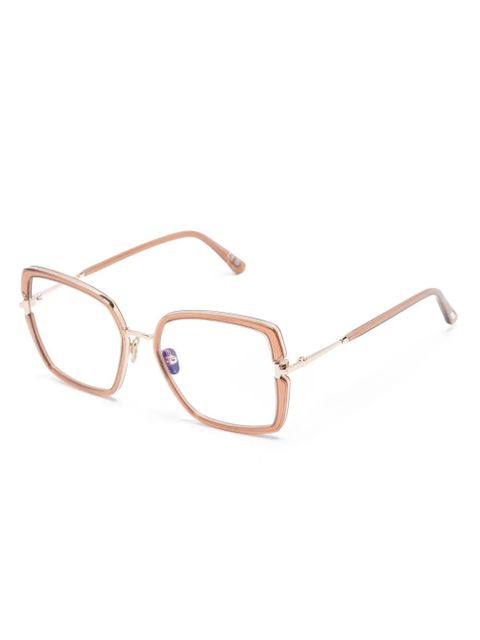 TOM FORD Eyewear FT5985B square-frame glasses - Neutrals - zdjęcie produktu nr 2