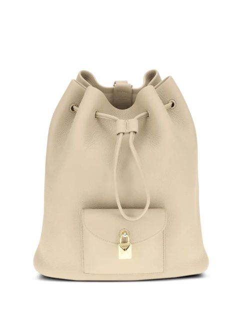 Loro Piana Extra Drawstring leather backpack - Neutrals - zdjęcie produktu nr 1