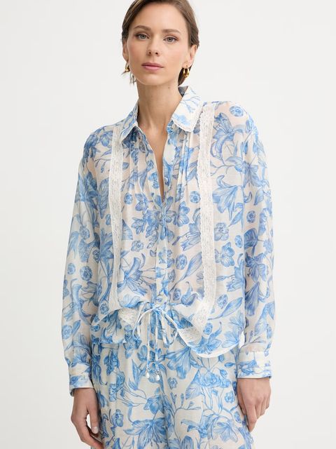 Twinset koszula damska z lnem - zdjęcie produktu nr 1