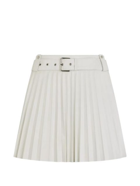 Valentino Garavani belted pleated mini shorts - White - zdjęcie produktu nr 1