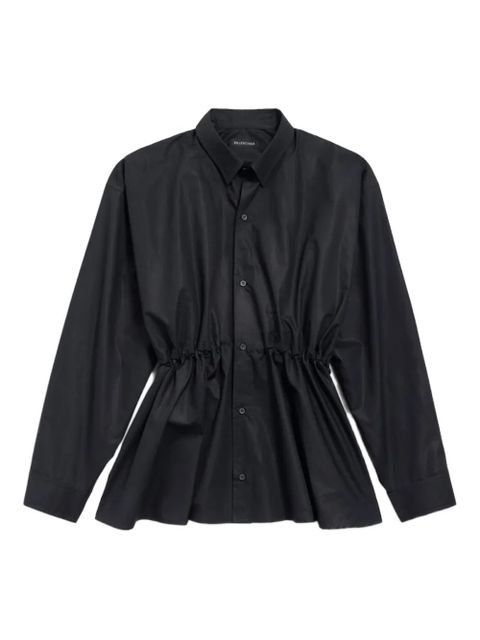 Balenciaga cotton shirt mini dress - Black - zdjęcie produktu nr 1