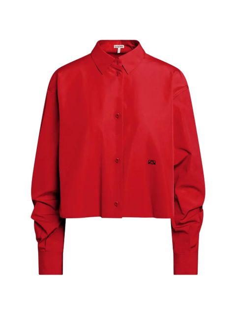 LOEWE crop logo shirt - Red - zdjęcie produktu nr 1
