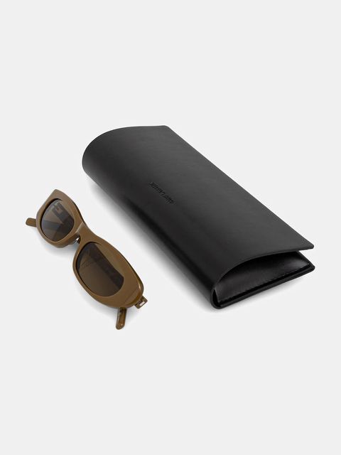 Saint Laurent okulary przeciwsłoneczne SHADE damskie kolor brązowy SL 557 - zdjęcie produktu nr 2