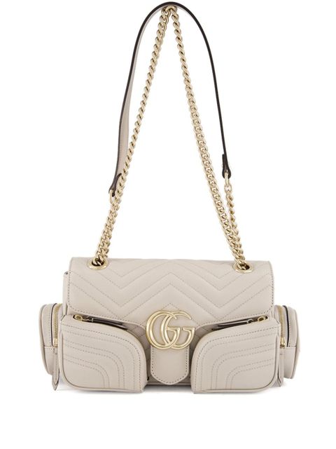 Gucci small GG Marmont shoulder bag - Neutrals