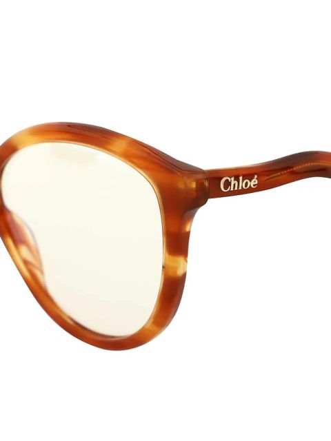 Chloé tortoiseshell oval-frame sunglasses - Brown - zdjęcie produktu nr 2