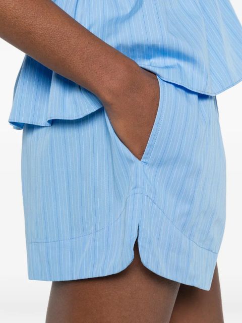 Faithfull the Brand Lonia striped shorts - Blue