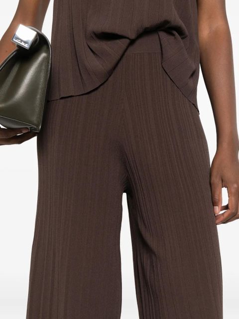 Weekend Max Mara plissé-pleated trousers - Brown
