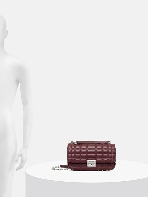 MICHAEL Michael Kors torebka skórzana kolor bordowy 30R4S1SL3L