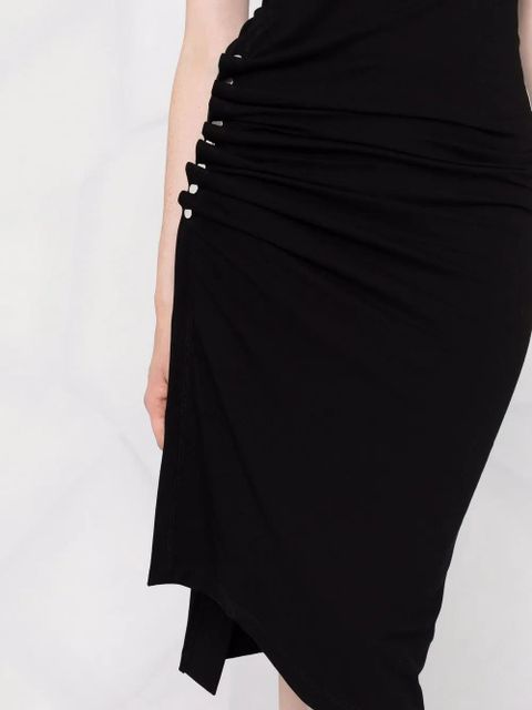 Rabanne asymmetric midi dress - Black - zdjęcie produktu nr 2