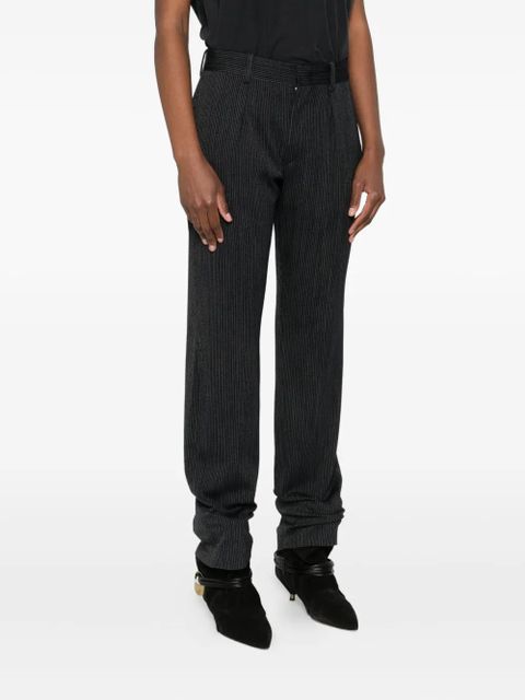 ISABEL MARANT pinstripe pleated trousers - Black