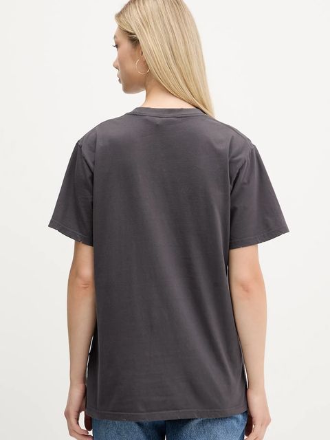 Desigual t-shirt bawełniany MICKEY LACE damski kolor szary 25WWTK56