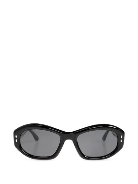 Isabel Marant Eyewear oval-frame studded sunglasses - Black - zdjęcie produktu nr 1