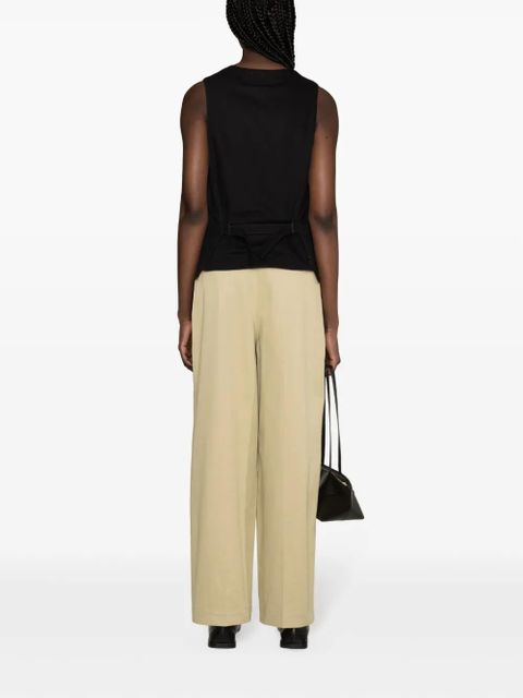 LEMAIRE cotton-denim waistcoat - Black