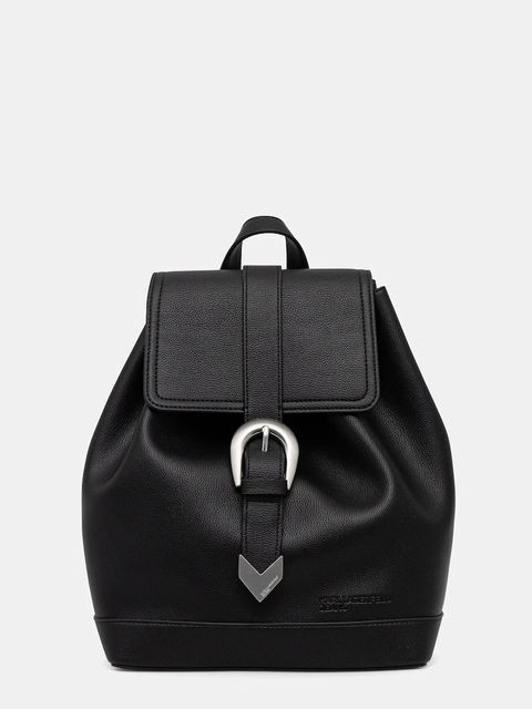 Karl Lagerfeld Jeans plecak damski kolor czarny duży gładki A4W30141 - zdjęcie produktu nr 1