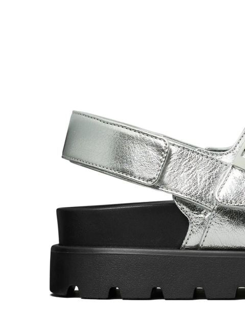 Tory Burch Mellow logo-detail sandals - Silver