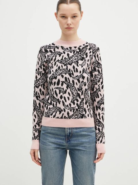 Fiorucci sweter z domieszką wełny Pink Banimalier - zdjęcie produktu nr 1