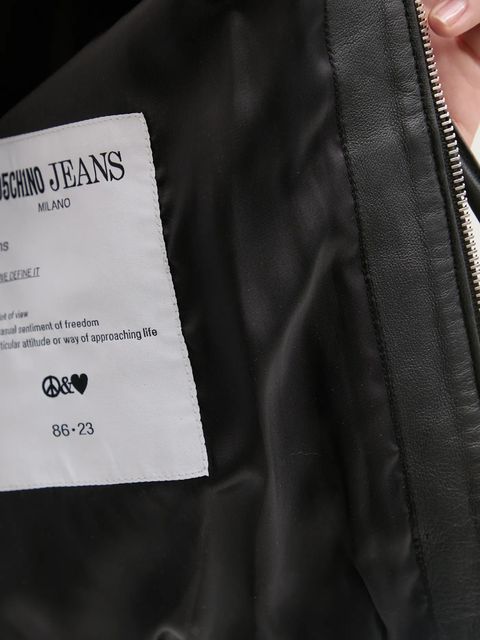 Moschino Jeans kurtka skórzana
