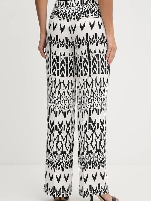 Marciano by Guess spodnie BRITNEY damskie kolor biały szerokie high waist 5YGB21 7352A