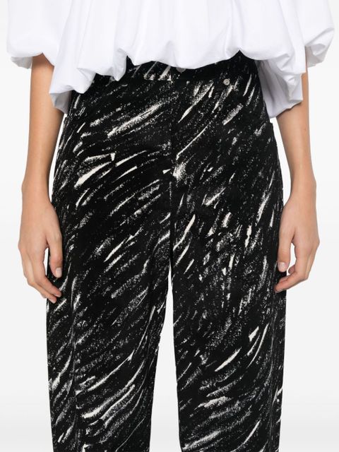 Marni crayon-print trousers - Black