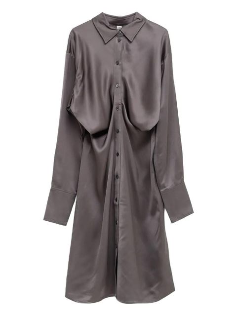 TOTEME buttoned midi shirt dress - Grey - zdjęcie produktu nr 1