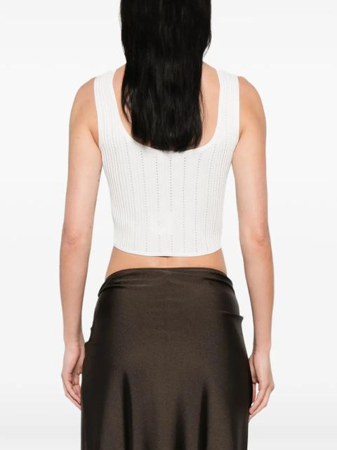 Simkhai square-neck tank top - White