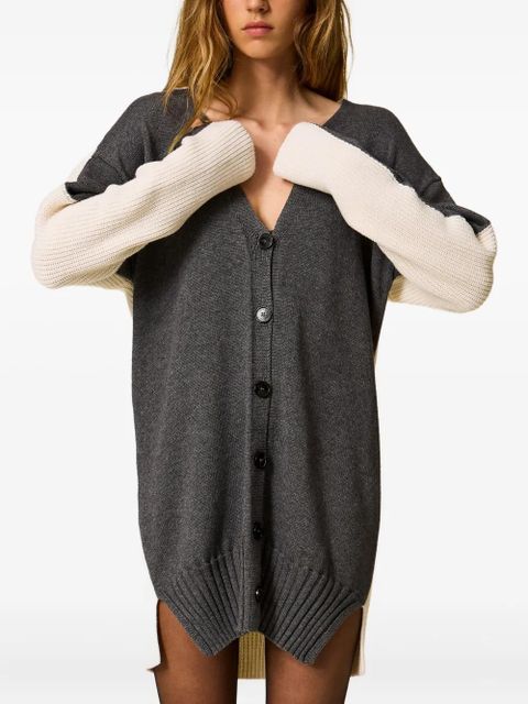 TWINSET colour-block cardigan - Grey