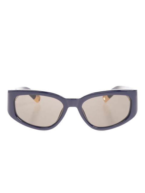 Jacquemus logo-print sunglasses - Blue - zdjęcie produktu nr 1