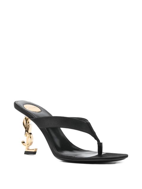 Saint Laurent logo-heel sandals - Black - zdjęcie produktu nr 2