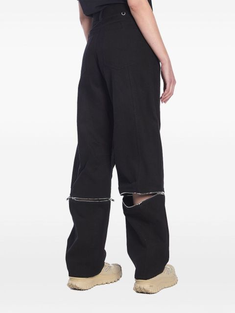 Moncler cotton baggy pants - Black