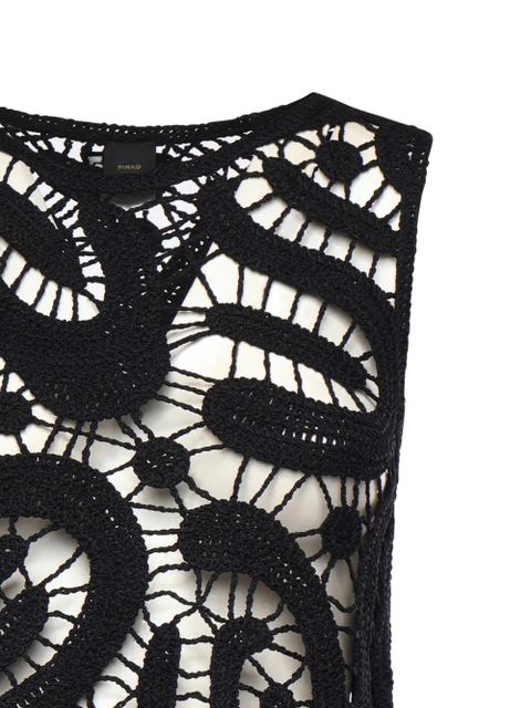 PINKO crochet top - Black